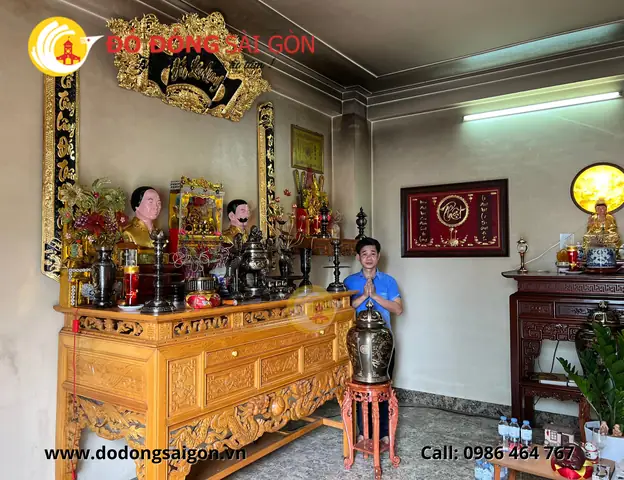 Top 5 Mẫu Nội Thất Đồ Thờ Cúng Gia Tiên Thanh Hóa Bằng Đồng Cao Cấp, Tinh Xảo