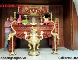 Top 5 Mẫu Nội Thất Đồ Thờ Cúng Gia Tiên Thanh Hóa Bằng Đồng Cao Cấp, Tinh Xảo
