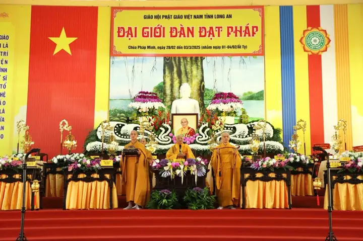 Phật Giáo Long An Trọng Thể Khai Mạc Đại Giới Đàn Đạt Pháp 2025