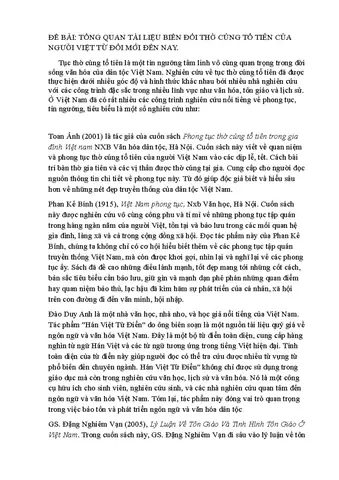 Sách Về Thờ Cúng Tổ Tiên: Những Tài Liệu Nên Đọc Để Hiểu Sâu Về Nguồn Cội Dân Tộc