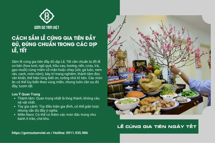 Cẩm Nang Chuẩn Bị Mâm Lễ Cúng Gia Tiên: Ý Nghĩa, Quy Trình Và Các Lưu Ý Quan Trọng