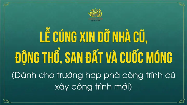 Tháo Dở Nhà Rồi Mới Cúng Động Thổ: Có Nên Làm Theo?