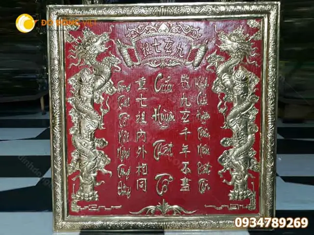 Khám Phá Ý Nghĩa Tâm Linh Của Tranh Đồng Cửu Huyền Thất Tổ