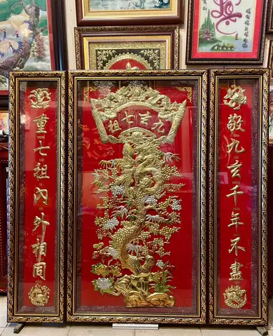 Khám Phá Vẻ Đẹp Tâm Linh: Đánh Giá Chi Tiết Tranh Thờ Cúng Cửu Huyền Thất Tổ