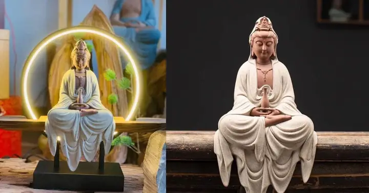 10. Tượng Phật Quan Âm Bằng Gốm Tử Sa