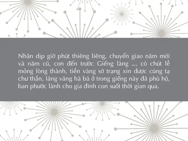 Văn Khấn Cúng Giếng Đêm Giao Thừa Và Đầu Năm: Cẩm Nang Chuẩn Xác Và Đầy Đủ Nhất