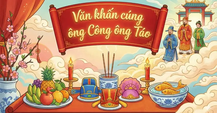 Văn Khấn Cúng Táo Quân 2026: Chi Tiết Nghi Lễ Và Bài Khấn Chuẩn Nhất
