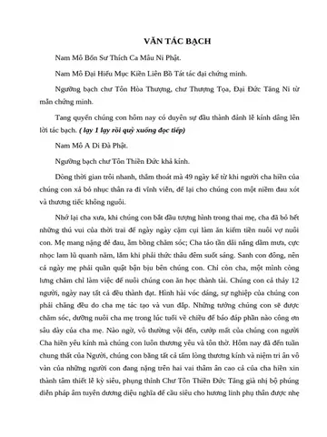 Cúng Dâng Trai Tăng: Ý Nghĩa, Văn Khấn Và Nghi Thức Cầu An Cho Cha Mẹ