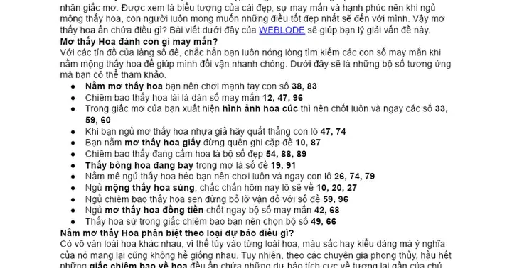 Mơ Thấy Hoa Nở Màu Trắng: Ý Nghĩa Và Cách Giải Đoán Chi Tiết